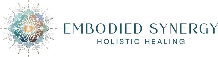 Logo for Embodied Synergy Holistic Healing includes mandala and text